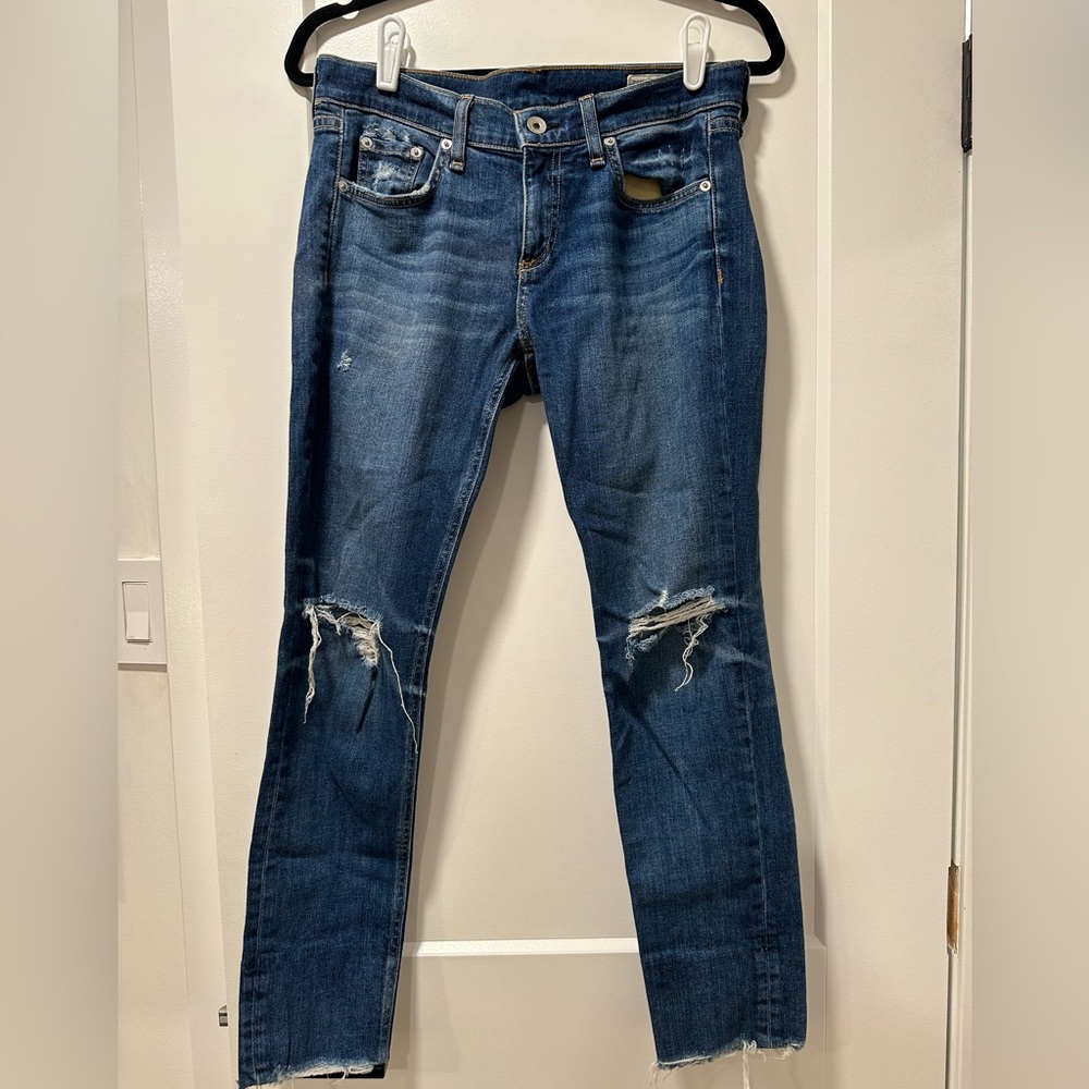 Rag & Bone Dre Capri Deville Jeans